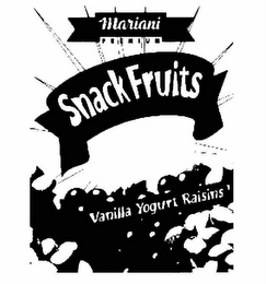 MARIANI PREMIUM SNACK FRUITS VANILLA YOGURT RAISINS logo