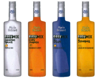 MARIE BRIZARD EASYMIX ORANGE SPIRIT CARY MANGO BLUE BANANA logo