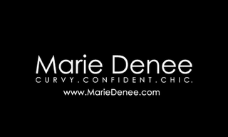 MARIE DENEE CURVY.CONFIDENT.CHIC. WWW.MARIEDENEE.COM logo