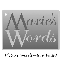 MARIE'S WORDS: PICTURE WORDS--IN A FLASH! logo