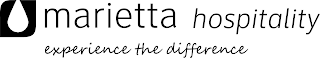 MARIETTA HOSPITALITY EXPERIENCE THE DIFFERENCE logo