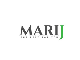 MARIJ THE BEST FOR YOU logo