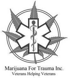 MARIJUANA FOR TRAUMA INC. VETERANS HELPING VETERANS logo