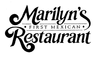 MARILYN'S FIRST MEXICAN RESTAURANT logo