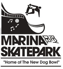 MARINA DEL REY SKATEPARK "HOME OF THE NEW DOG BOWL!" logo
