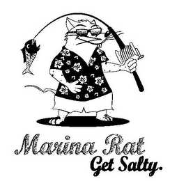 MARINA RAT GET SALTY. logo