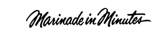 MARINADE IN MINUTES logo