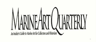 MARINE ART QUARTERLY AN INSIDER'S GUIDE TO MARINE ART FOR COLLECTORS AND HISTORIANS logo