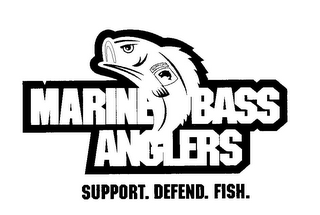 MARINE BASS ANGLERS SUPPORT. DEFEND. FISH. SUPPORT logo