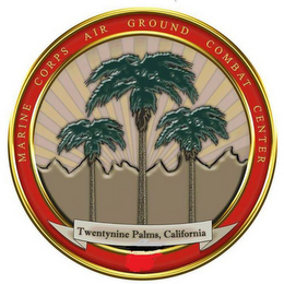 MARINE CORPS AIR GROUND COMBAT CENTER TWENTYNINE PALMS, CALIFORNIA logo