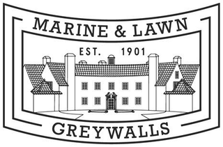 MARINE & LAWN EST. 1901 GREYWALLS logo