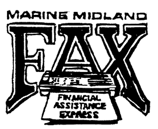 MARINE MIDLAND FAX FINANCIAL ASISTANCE EXPRESS logo