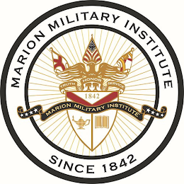 MARION MILITARY INSTITUTE TRUTH HONOR SERVICE 1842 MARION MILITARY INSTITUTE SINCE 1842 logo