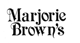 MARJORIE BROWN'S logo