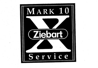 MARK 10 X ZIEBART SERVICE logo
