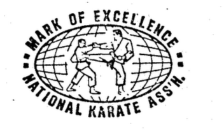 MARK OF EXCELLENCE NATIONAL KARATE ASSOCIATION logo