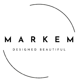 MARKEM DESIGNED BEAUTIFUL logo