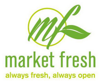 MARKET FRESH ALWAYS FRESH, ALWAYS OPEN logo