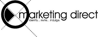 MARKETING DIRECT IDENTIFY... INVITE... INDULGE. logo