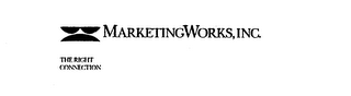 MARKETING WORKS, INC. THE RIGHT CONNECTION B D logo