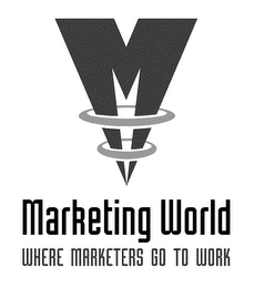 MARKETING WORLD WHERE MARKETERS GO TO WORK logo