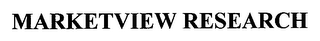 MARKETVIEW RESEARCH logo