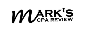 MARK'S CPA REVIEW logo