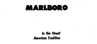 MARLBORO IN THE GREAT AMERICAN TRADITION logo