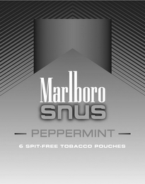 MARLBORO SNUS PEPPERMINT 6 SPIT-FREE TOBACCO POUCHES logo