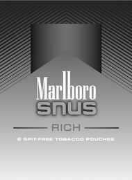 MARLBORO SNUS RICH 6 SPIT-FREE TOBACCO POUCHES logo