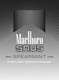 MARLBORO SNUS SPEARMINT 6 SPIT-FREE TOBACCO POUCHES logo