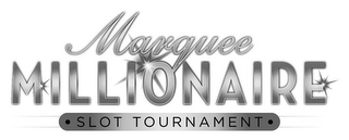 MARQUEE MILLIONAIRE SLOT TOURNAMENT logo