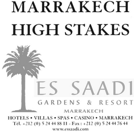 MARRAKECH HIGH STAKES ES SAADI GARDENS & RESORT logo