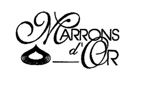 MARRONS D'OR logo