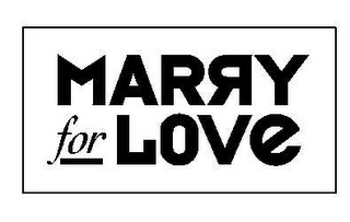 MARRY FOR LOVE logo