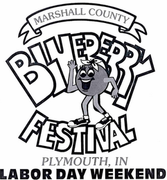 MARSHALL COUNTY BLUEBERRY FESTIVAL PLYMOUTH, IN LABOR DAY WEEKEND logo