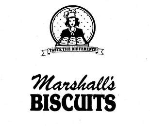 MARSHALL'S BISCUITS TASTE THE DIFFERENCE logo