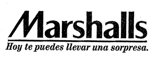 MARSHALLS HOY TE PUEDES LLEVAR UNA SORPRESA. logo