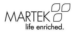 MARTEK LIFE ENRICHED. logo