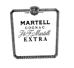 MARTELL COGNAC EXTRA J&F MARTELL logo