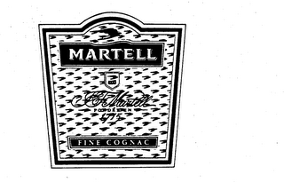 MARTELL J.F. MARTELL FONDEE EN 1715 FINE COGNAC logo