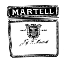 MARTELL J&F MARTELL FONDEE IN 1715 logo