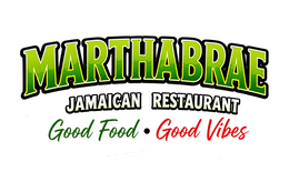 MARTHABRAE JAMAICAN RESTAURANT GOOD FOOD GOOD VIBES logo