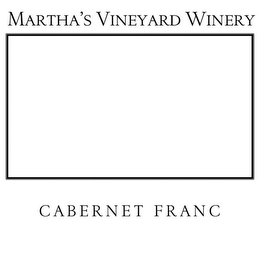 MARTHA'S VINEYARD WINERY CABERNET FRANC logo