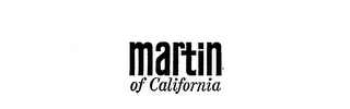 MARTIN OF CALIFORNIA logo