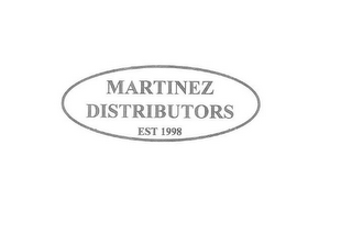 MARTINEZ DISTRIBUTORS EST. 1998 logo
