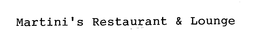 MARTINI'S RESTAURANT & LOUNGE logo