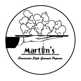 MARTIN'S CONCESSION STYLE GOURMET POPCORN logo