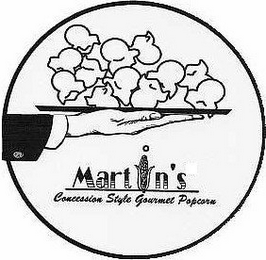 MARTIN'S CONCESSION STYLE GOURMET POPCORN logo