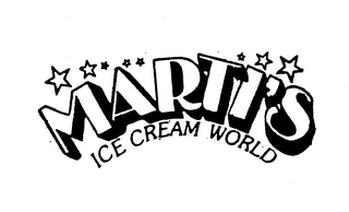 MARTI'S ICE CREAM WORLD logo